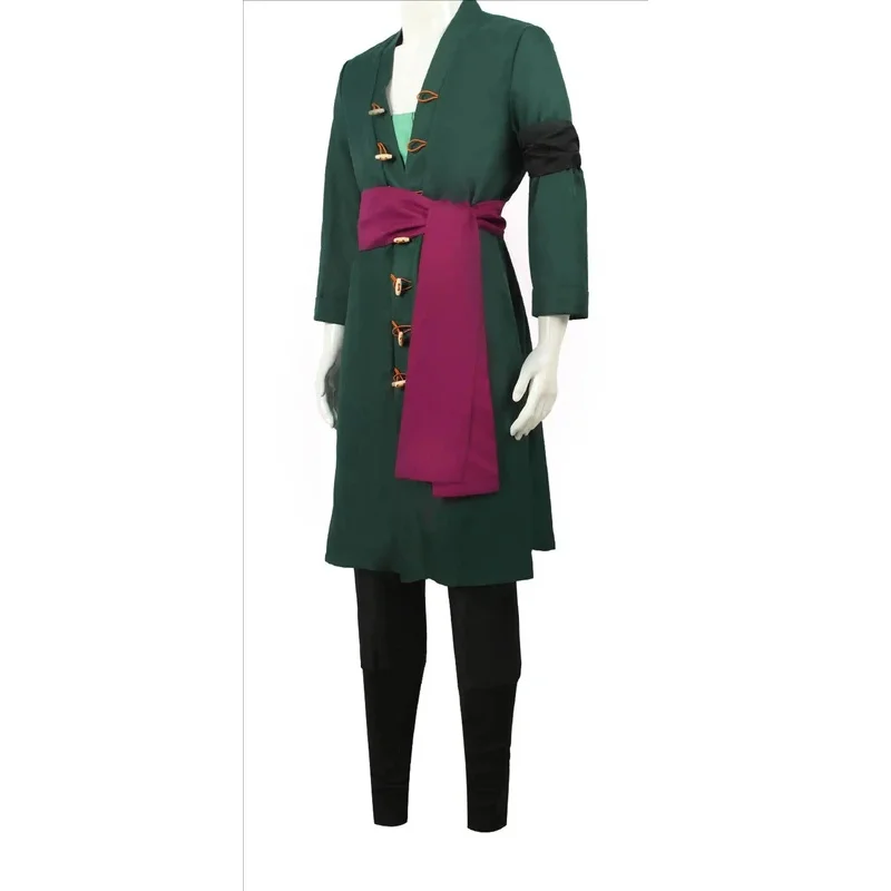 Anime Cosplay Male - Anime Roronoa Cosplay Costume Uniform Green