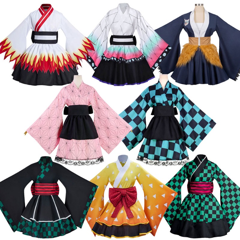 Anime Cosplay Outfits Female - Halloween Cosplay Costume Dress Demon Maid
