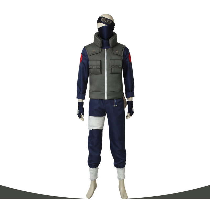 Anime Cosplay Manga - Kakashi Cosplay Costume Full Set Ninja