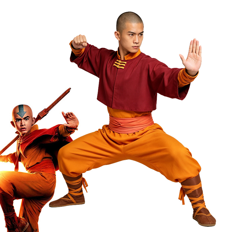 Anime Cosplay Male - Avatar The Last Airbender Avatar Aang