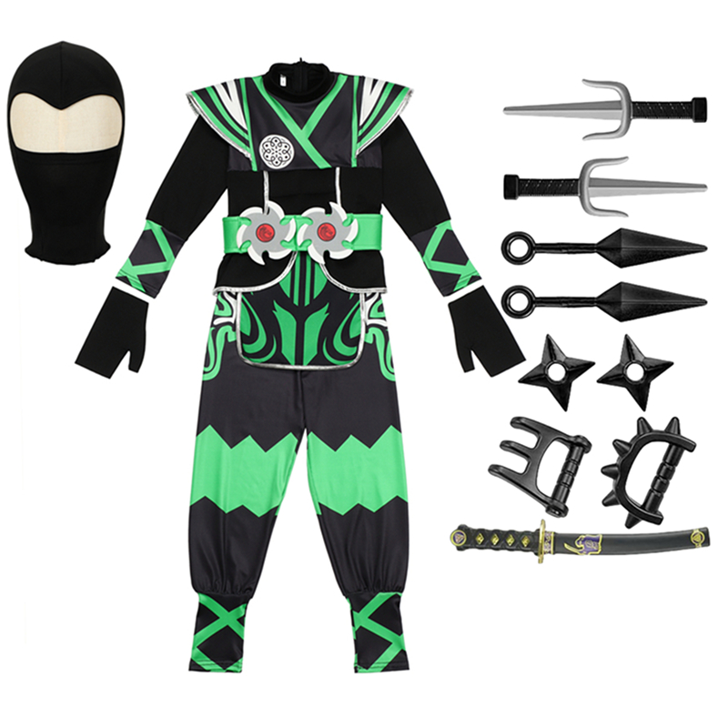 Japanese Ninja Costume Set for - Cosplay Anime Boy review and price