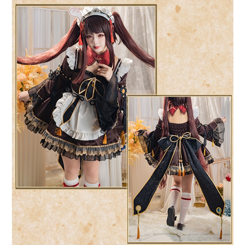 Game Genshin Impact Hu Tao Mai - Anime Cosplay Maid review and price