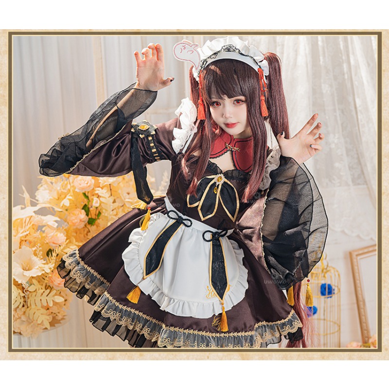 Game Genshin Impact Hu Tao Mai - Anime Cosplay Maid review and price